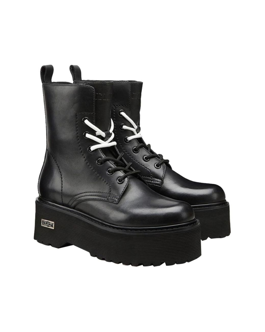 Cult Black Lace-Up Boots