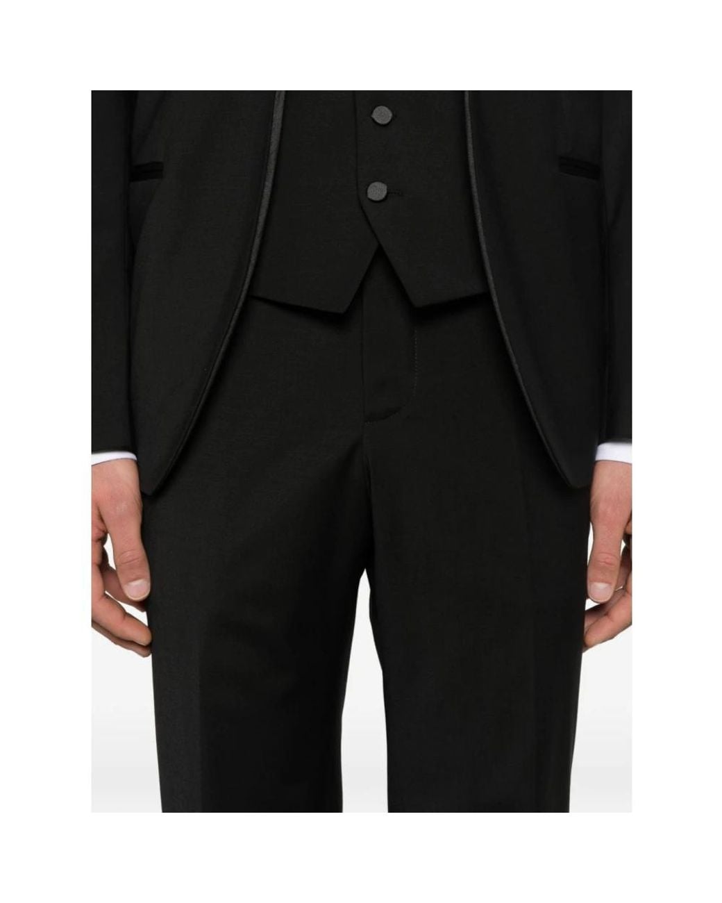 Manuel Ritz Black Single Breasted Suits for men