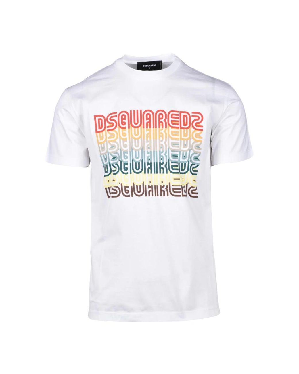 DSquared² Tops ,Wit ,Katoen Dsquared 2 Tshirt in het White voor heren
