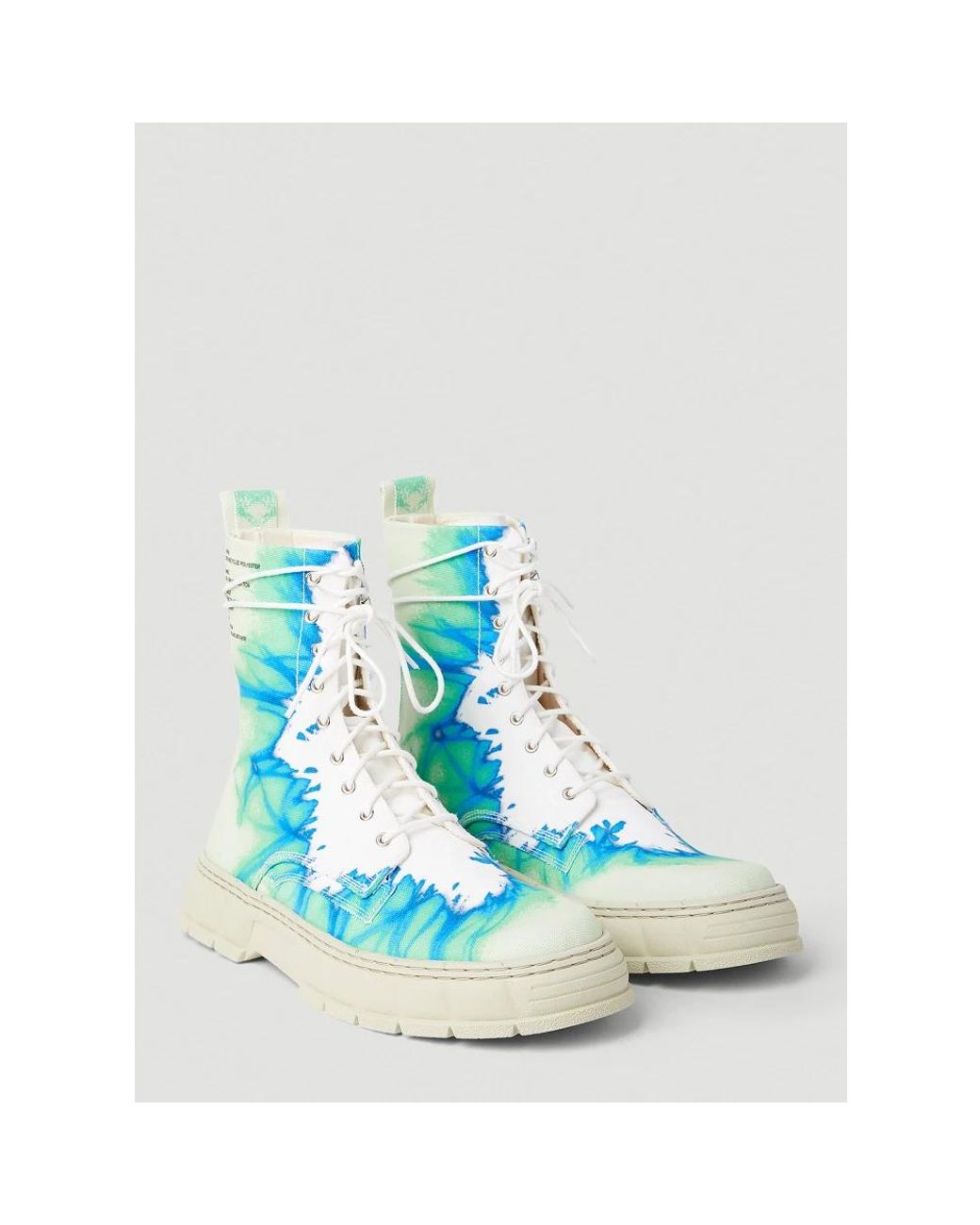 Viron Blue Lace-Up Boots for men