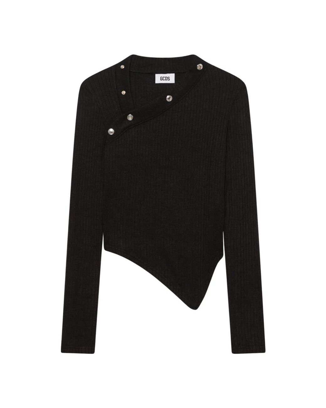 Gcds Black Round-Neck Knitwear