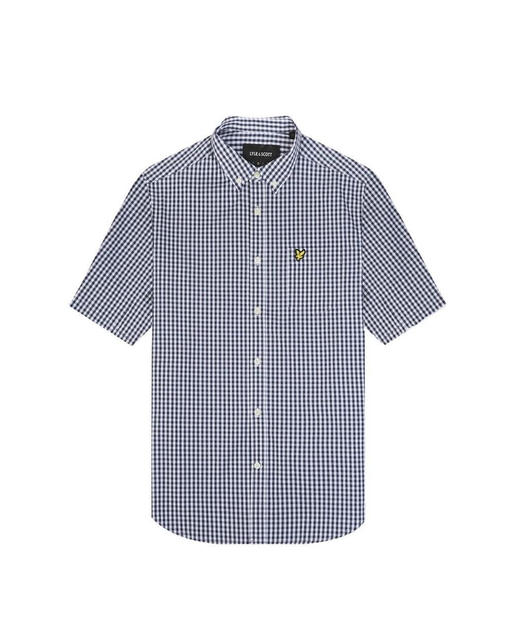 Lyle & Scott Blue Short Sleeve Shirts for men