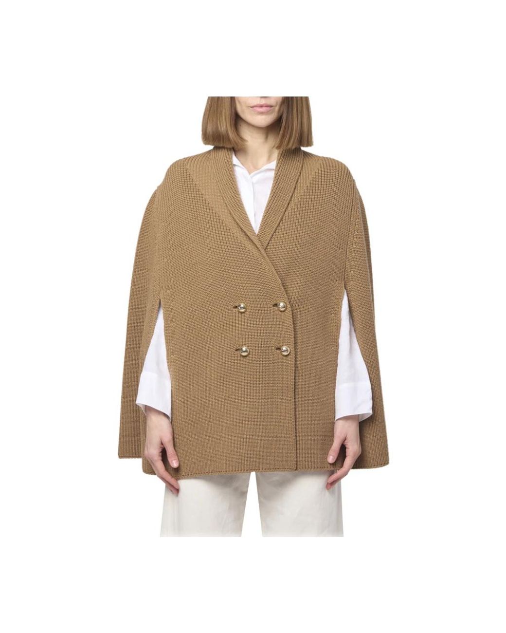 Max Mara Brown Ponchos