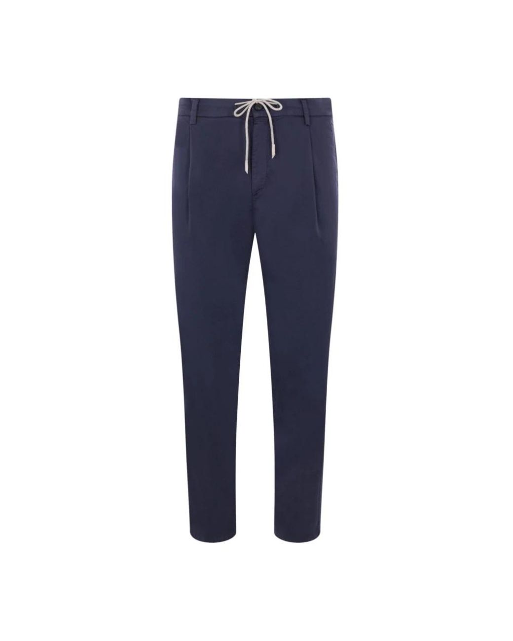 Eleventy Blue Slim-Fit Trousers for men