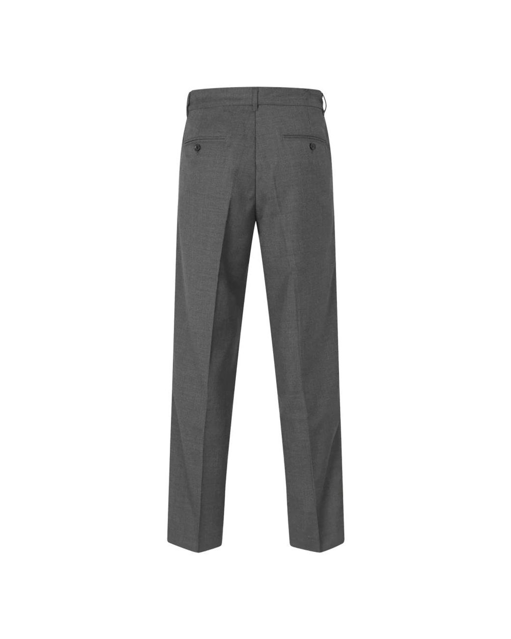 Samsøe & Samsøe Gray Straight Trousers for men