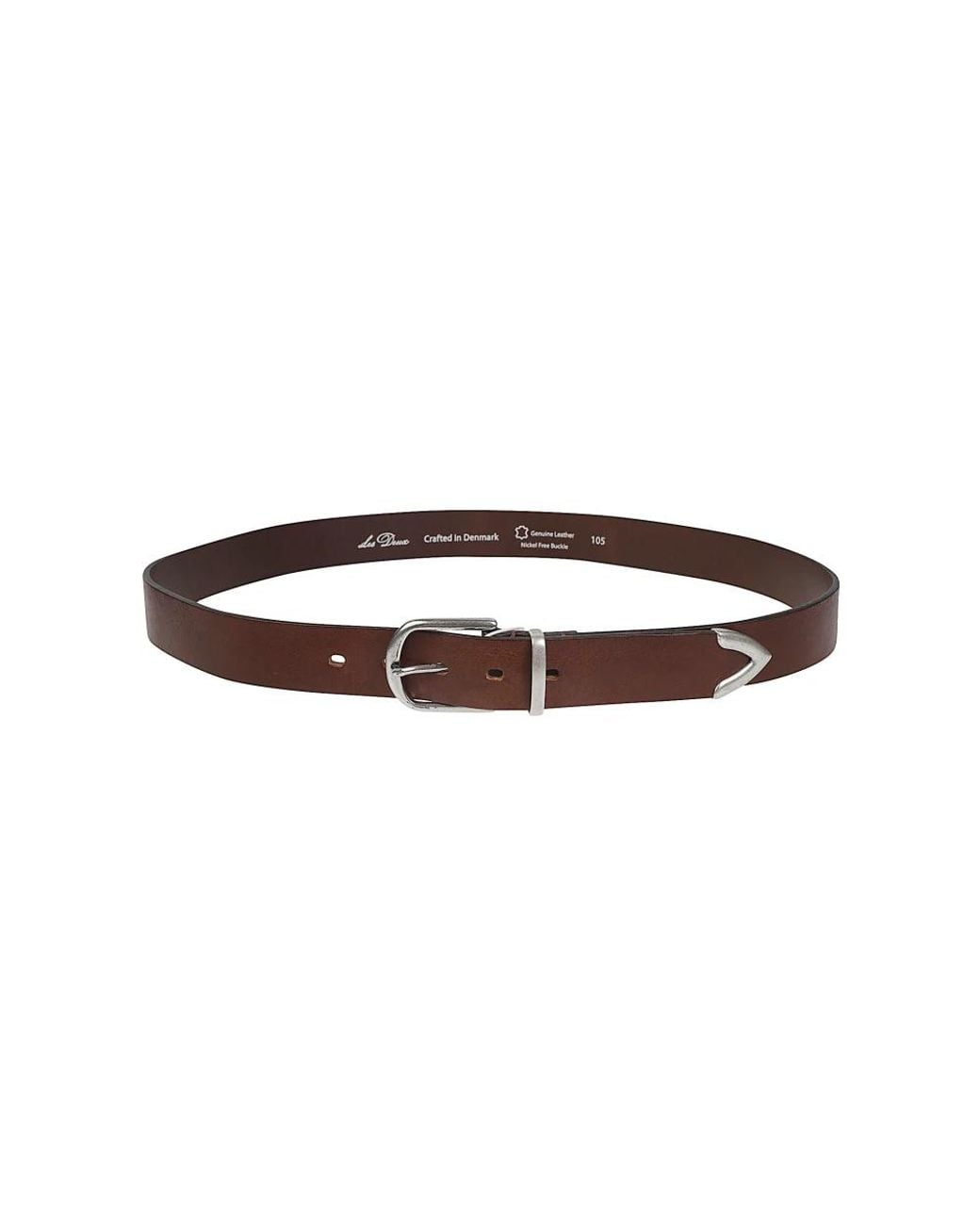 Les Deux Witten Ledergürtel in Brown für Herren