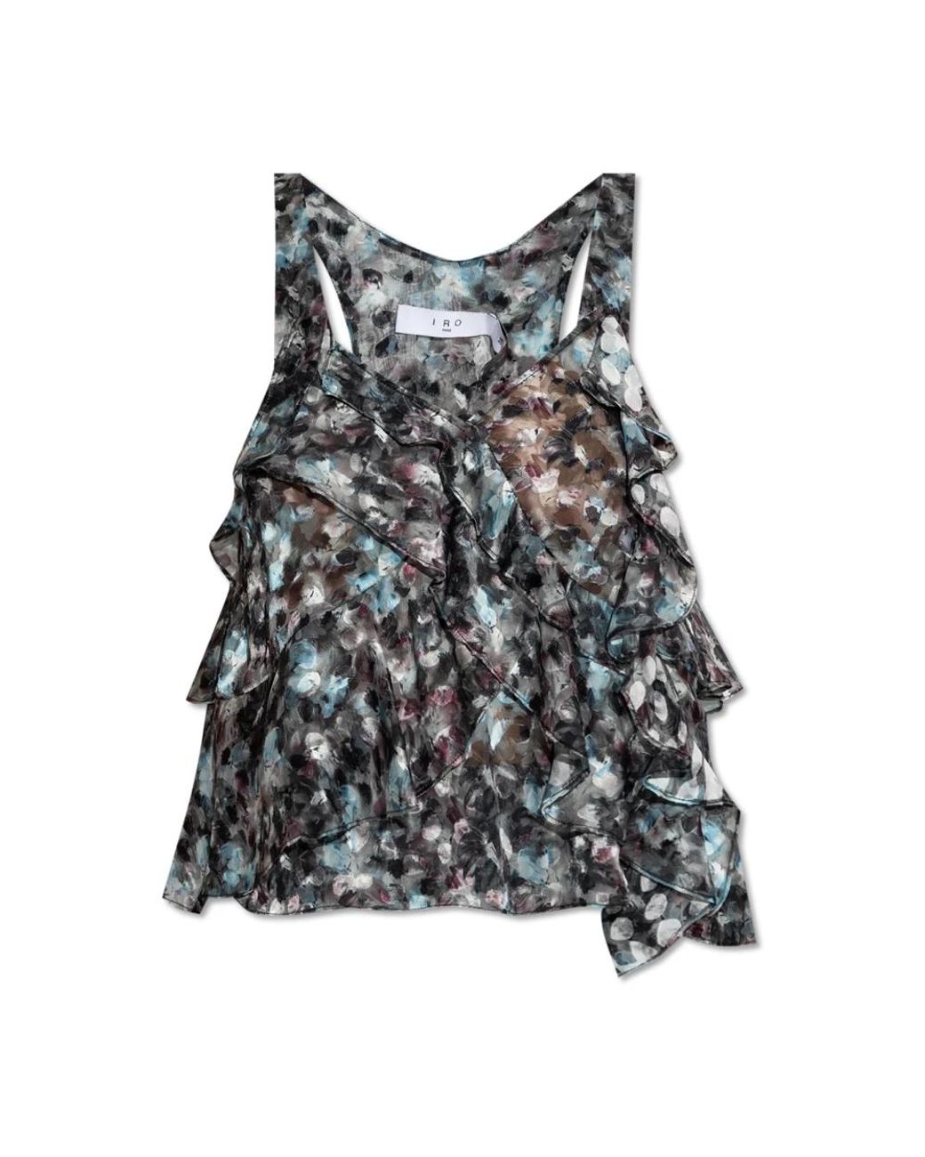 IRO Tops ,Blauw ,Chiffon Top Rajae in het Gray