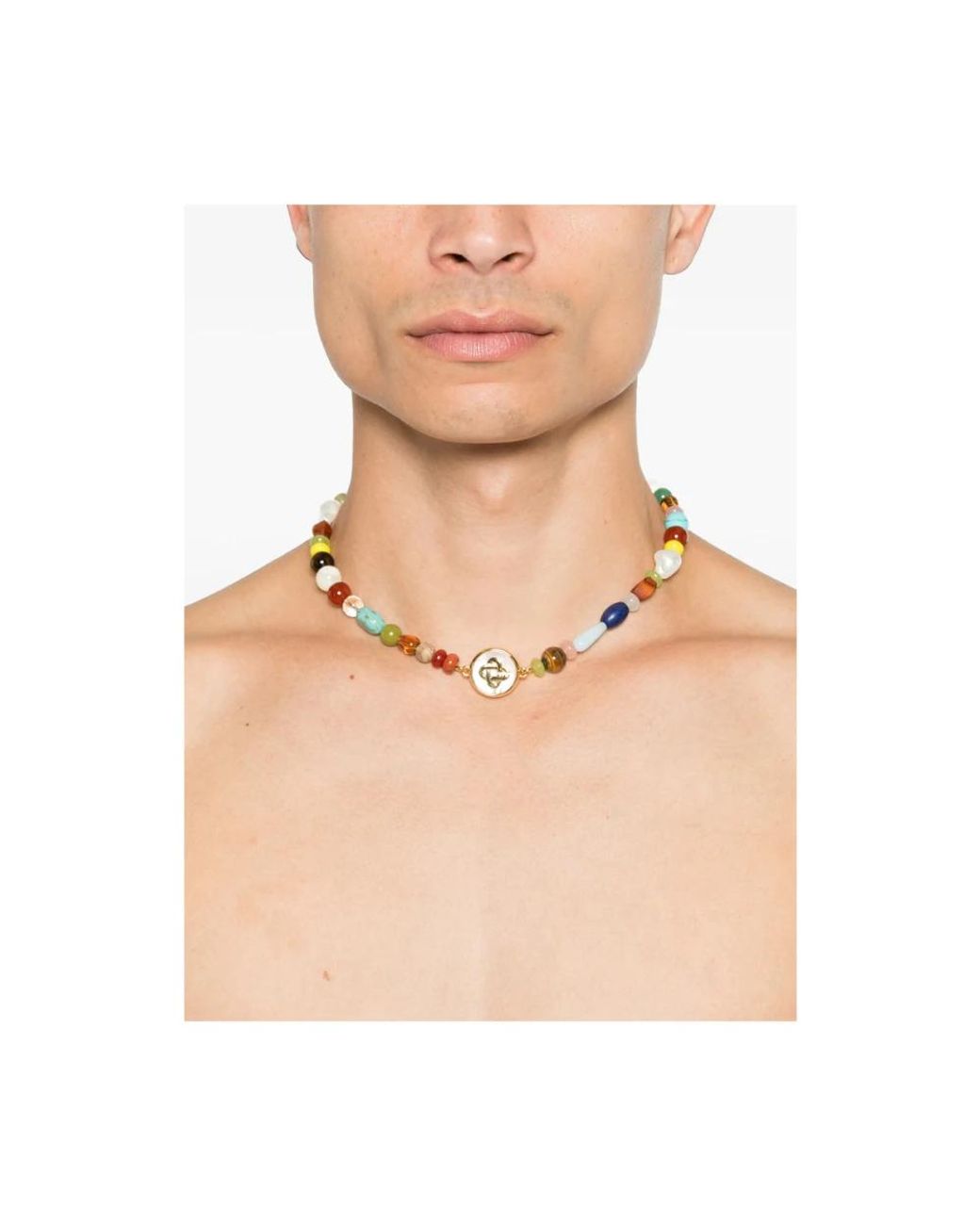 Casablanca Metallic Necklaces for men