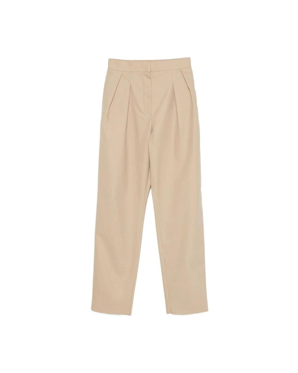 Max Mara Wijde Broek in het Natural