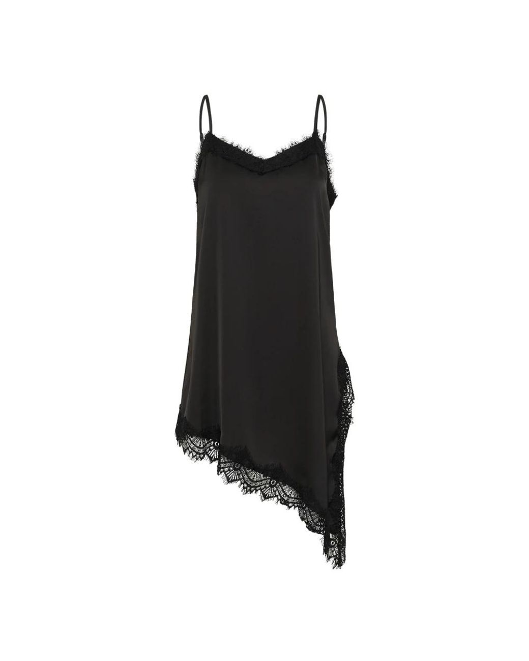 Sleeveless Tops Kaffe de color Black