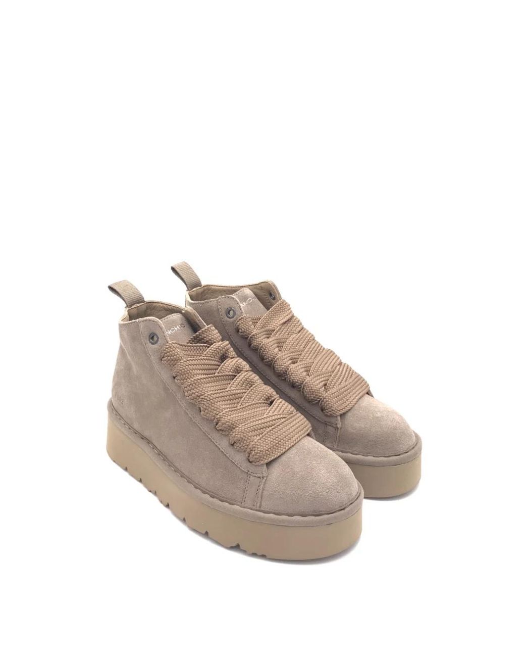 Pànchic Gray Lace-Up Boots