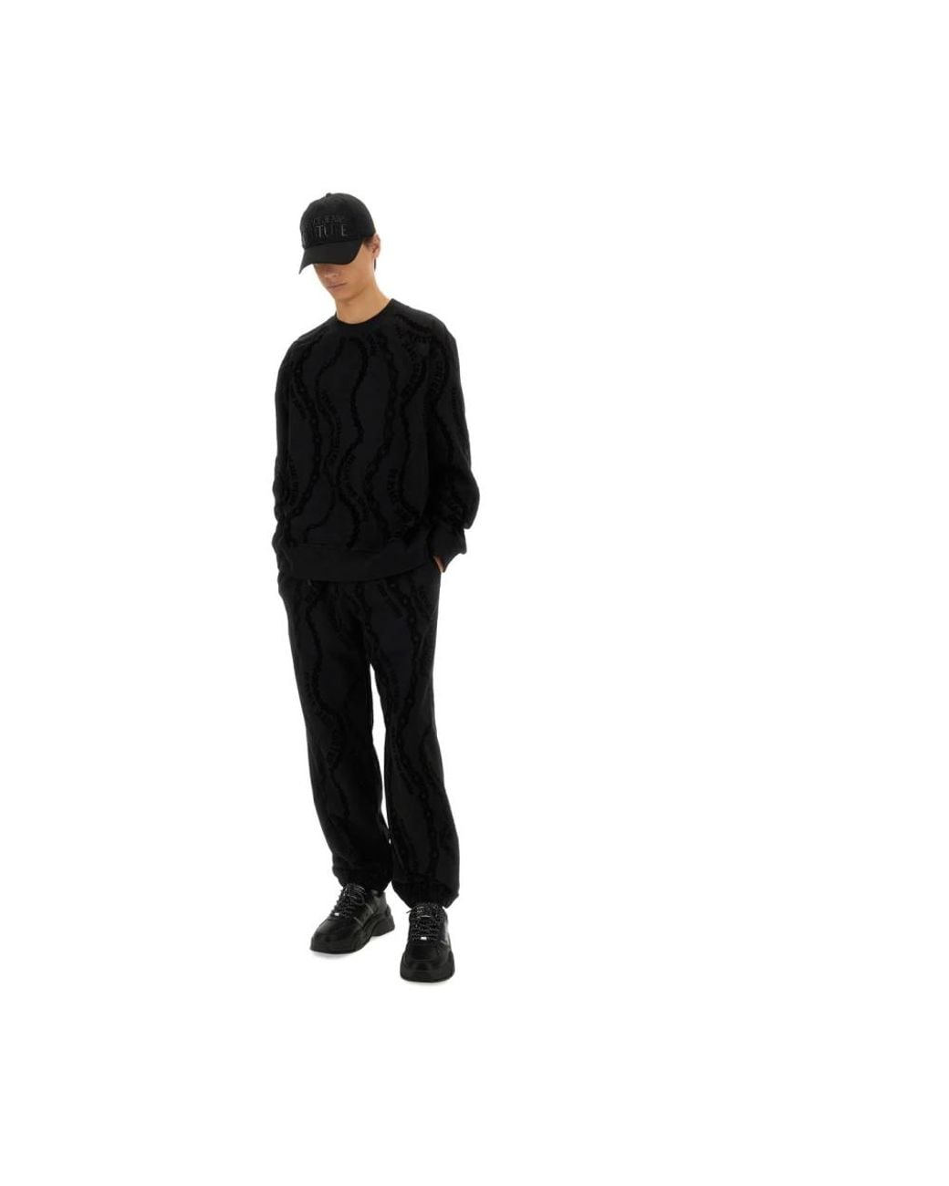 Versace Jeans Couture Black Sweatpants for men