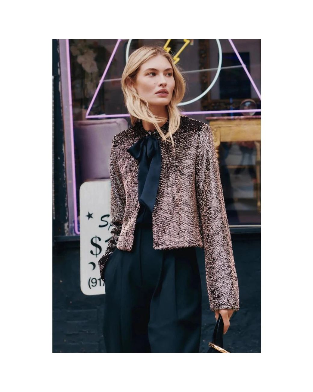 Light Jackets Veronica Beard de color Black