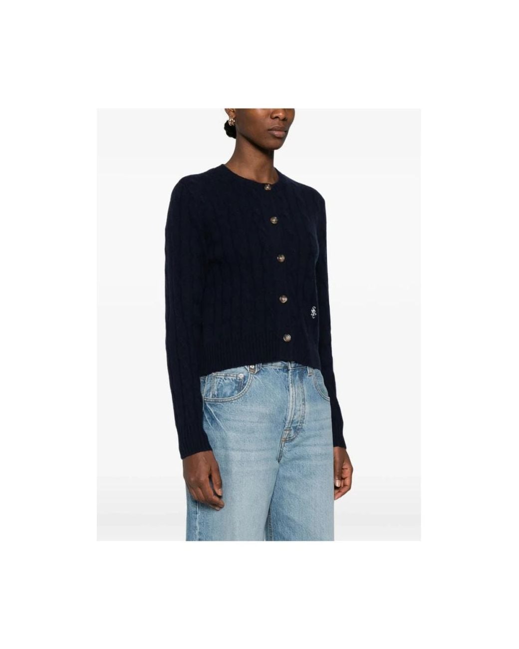 Sporty & Rich Blue Cashmere Knitwear