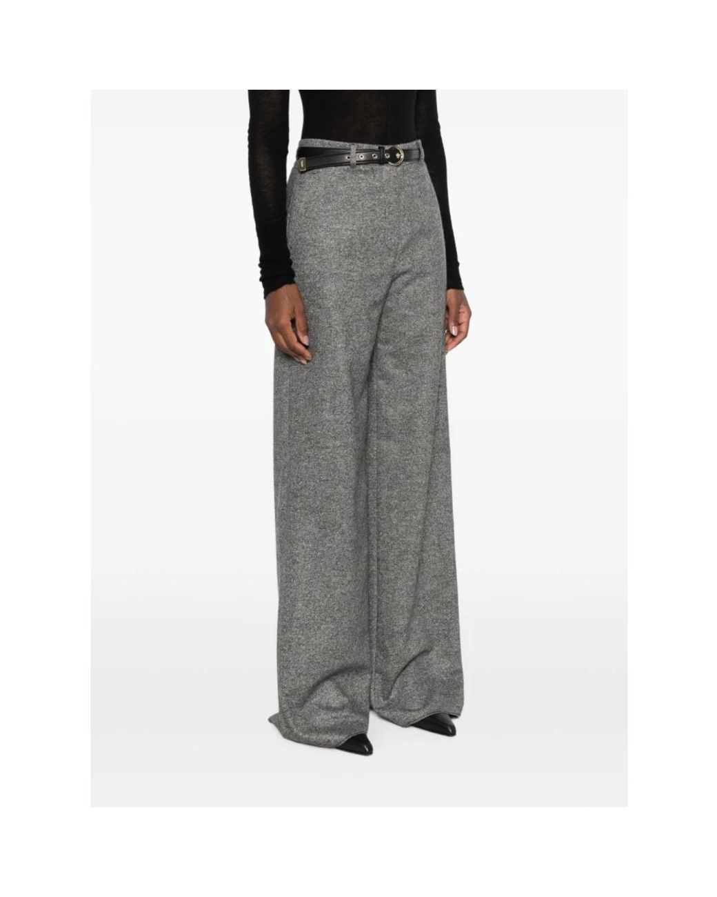 Max Mara Gray Wide Trousers
