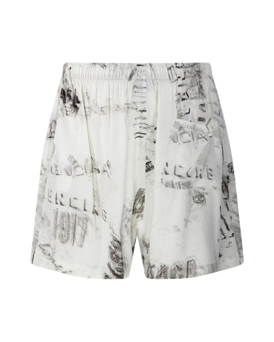 Balenciaga Gray Casual Shorts for men