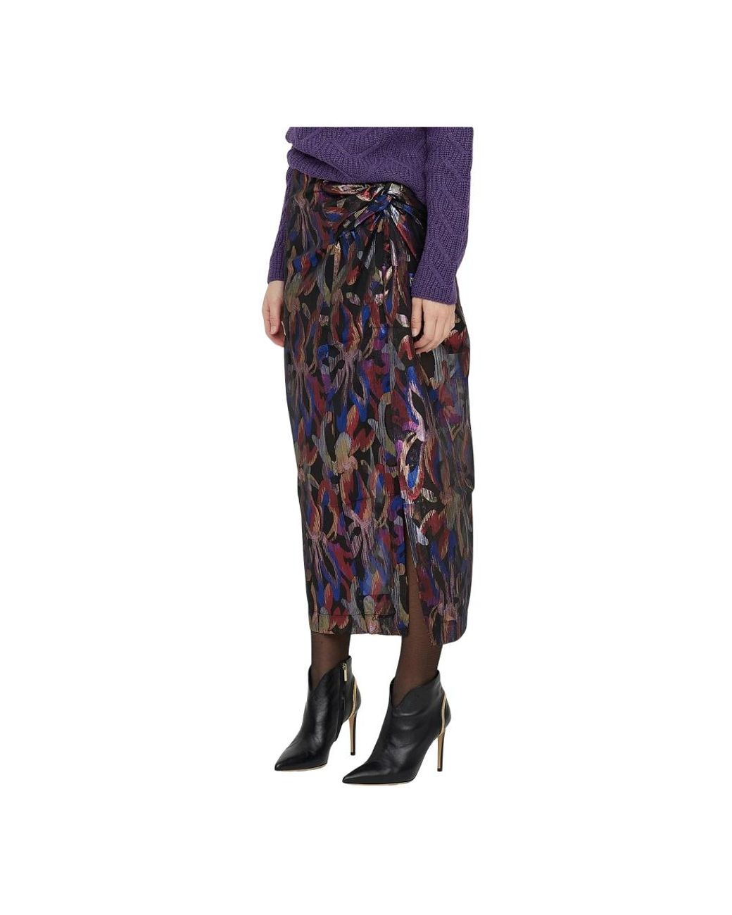 Sabina Musayev Purple Midi Skirts