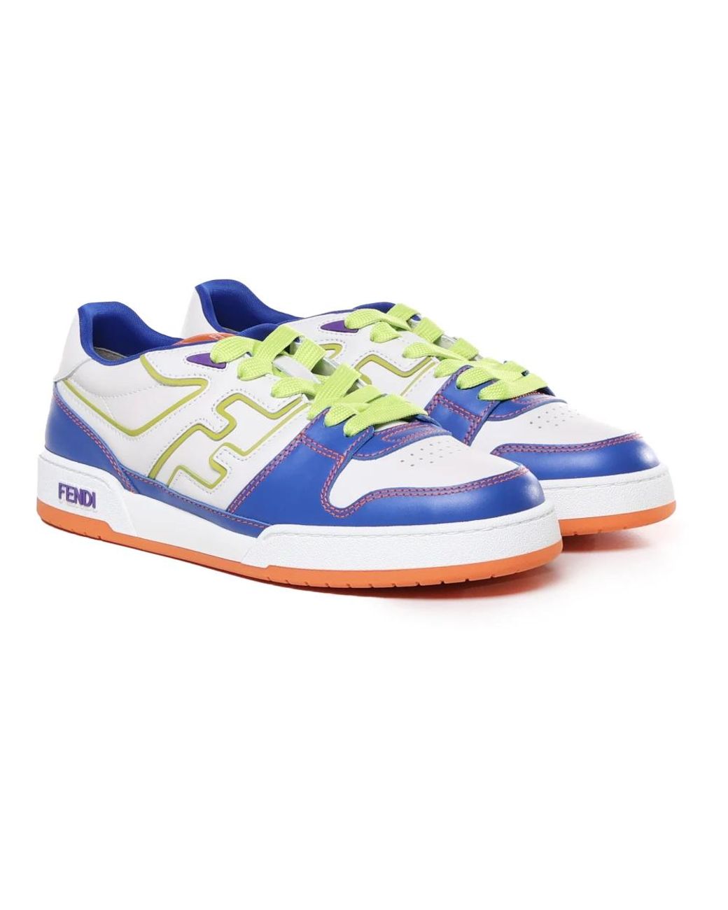 Fendi Schnürsneaker mit logodetail in Blue für Herren