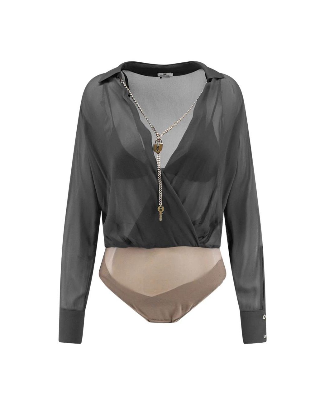 Elisabetta Franchi Gray Full-Body