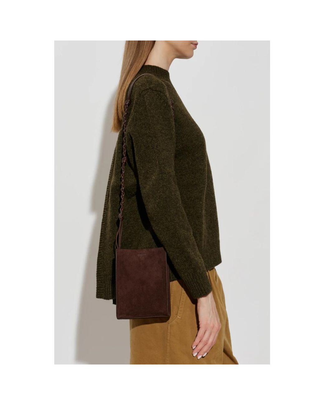 Jil Sander Brown Tangle Small Bag