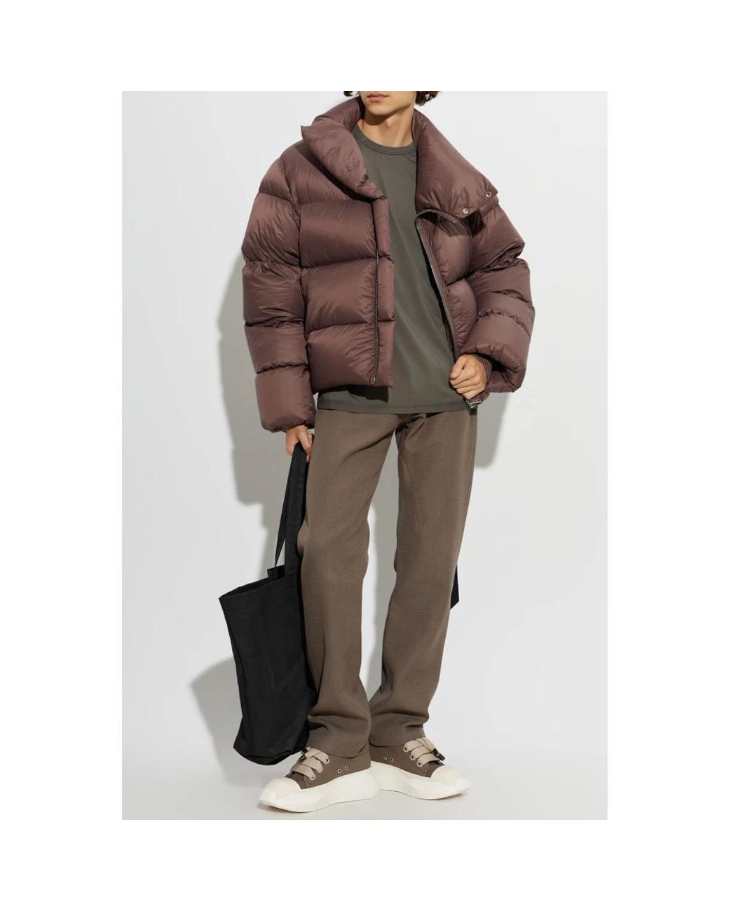 Down Jackets di Rick Owens in Brown da Uomo