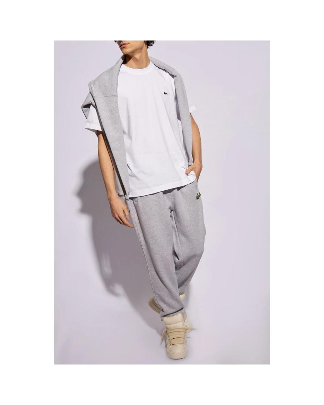 T-Shirts Lacoste de hombre de color White