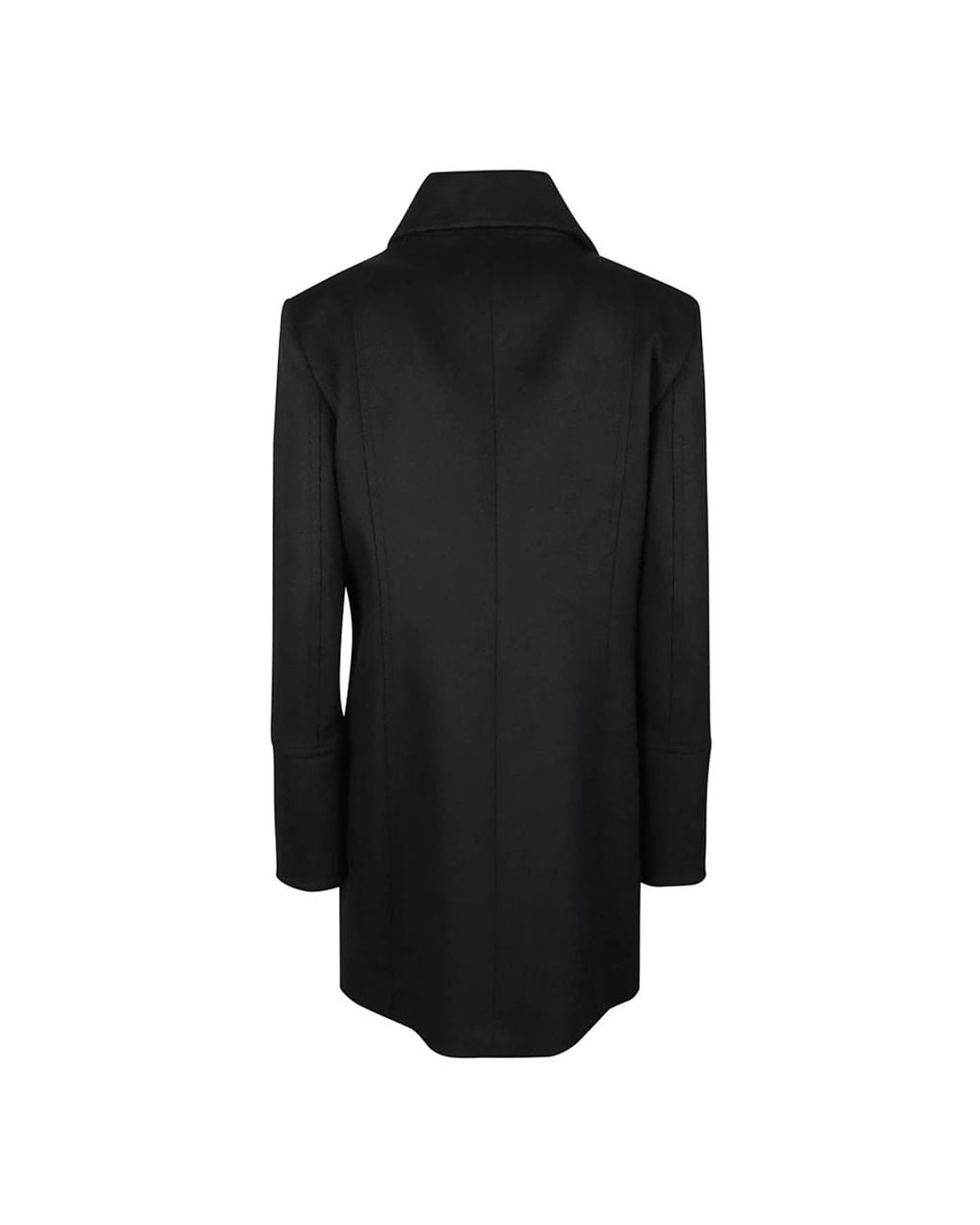 Patrizia Pepe Black Single-Breasted Coats