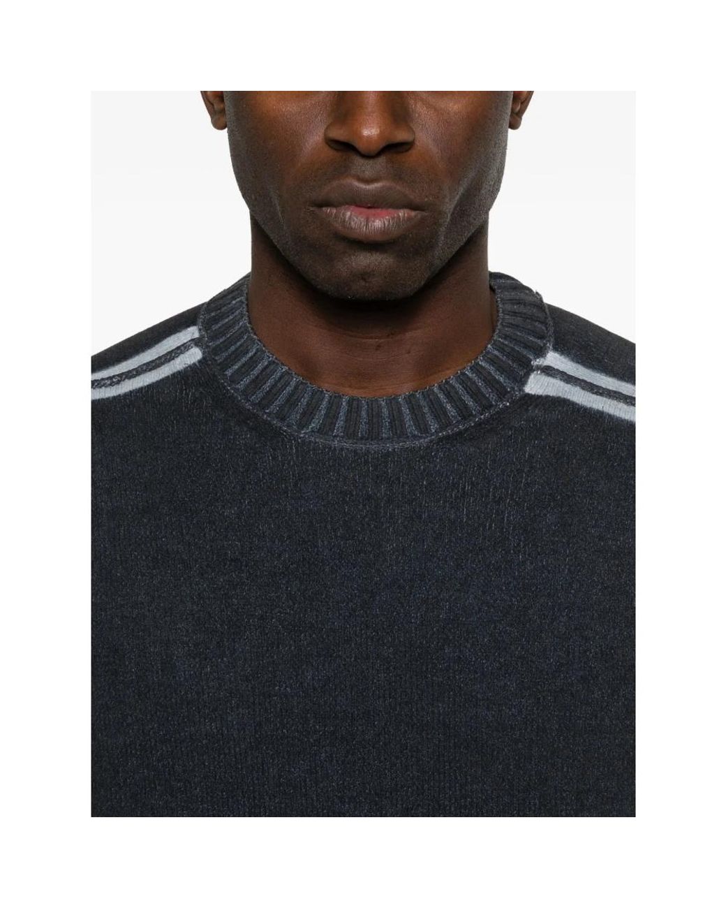 C P Company Black Round-Neck Knitwear for men