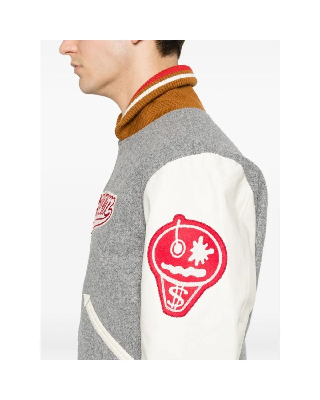 BBCICECREAM Gray Bomber Jackets for men
