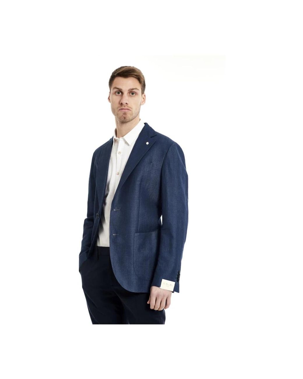 Luigi Bianchi Blue Blazers for men