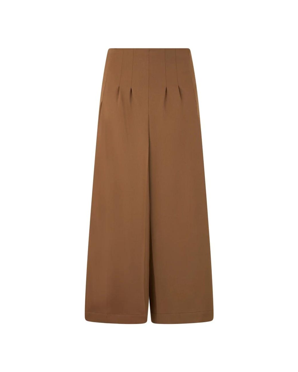 Alberta Ferretti Brown Wide Trousers