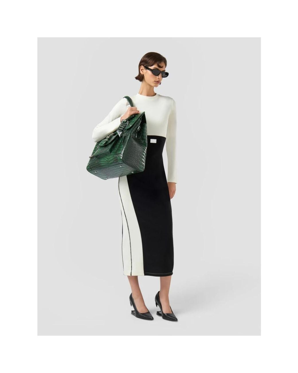 Midi Dresses Gcds de color Black
