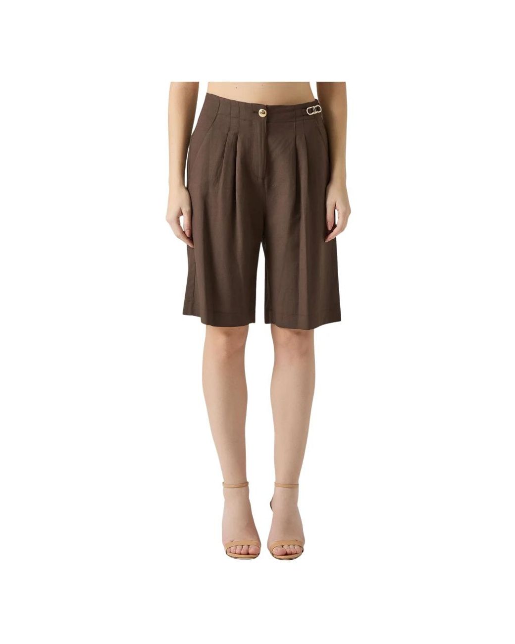 Just Cavalli Brown Casual Shorts