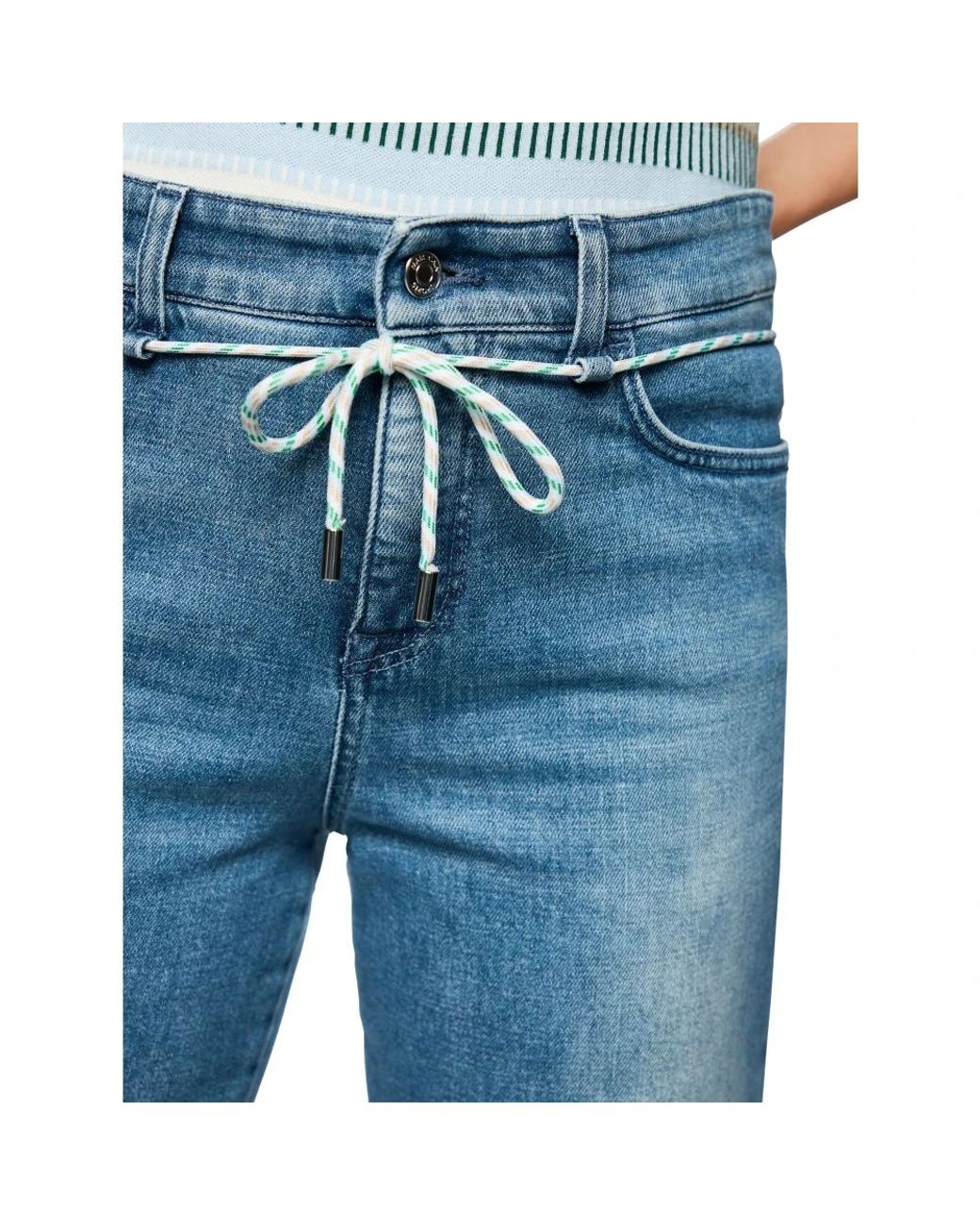 Marc Cain Blue Straight Fit Jeans