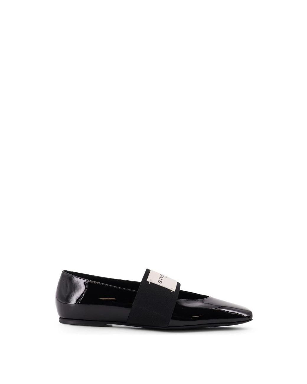 Givenchy Black Sliced Square Ballerinas