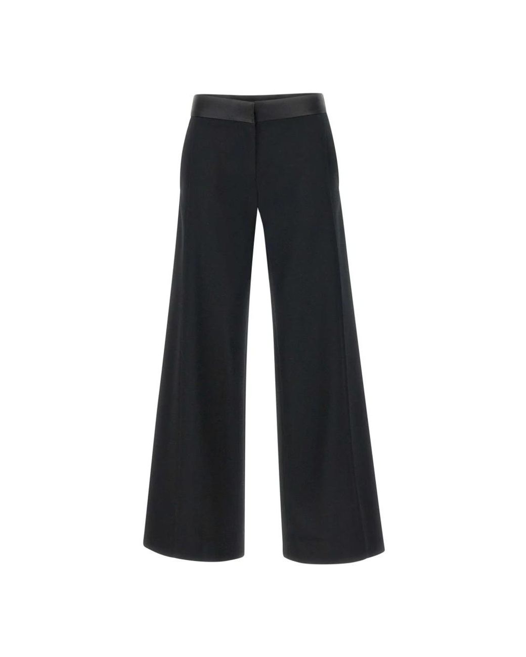 Victoria Beckham Blue Wide Trousers