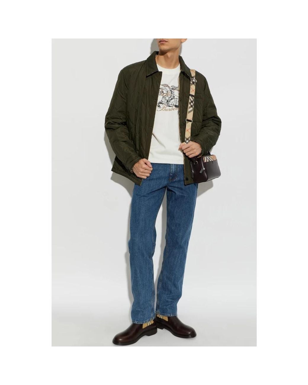 Light Jackets Burberry de hombre de color Green