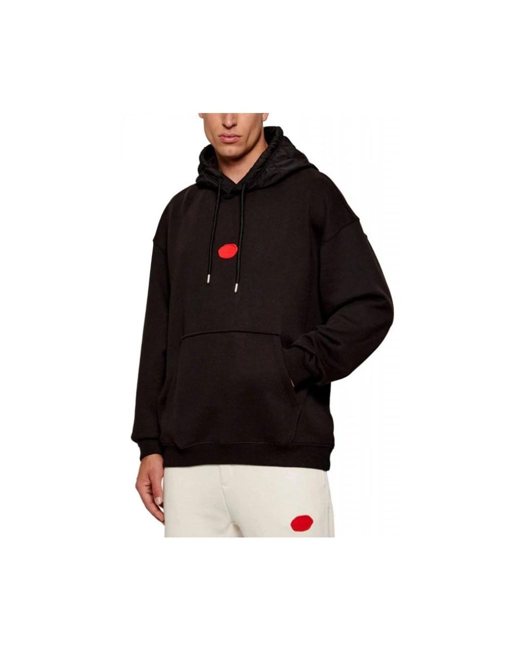 HUGO Hoodies & Sweatvesten ,Zwart ,Katoen Dilvano Hoodie in het Black voor heren