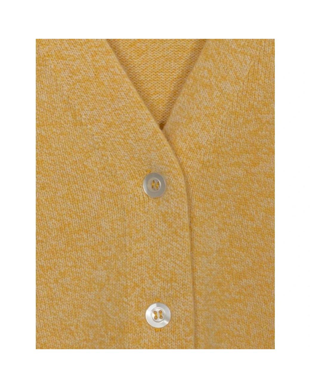 John Smedley Yellow Cardigan