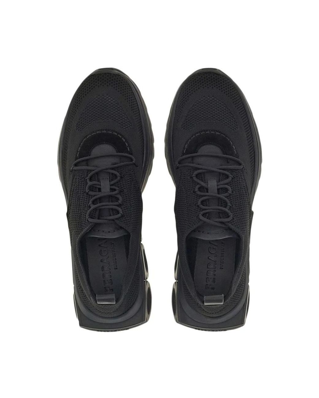 Ferragamo Black Running Sneaker