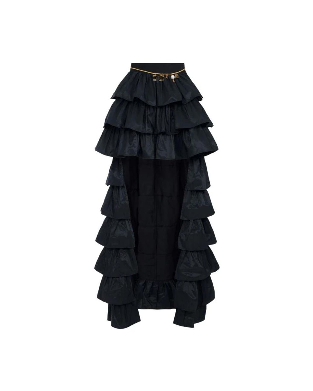 Elisabetta Franchi Maxi Rok in het Black