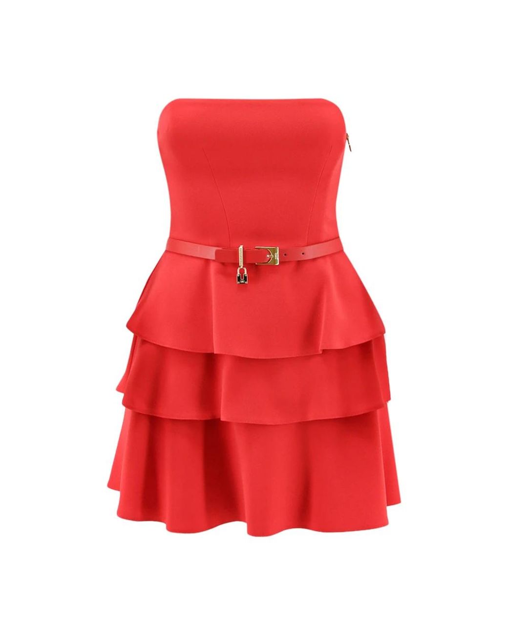 Elisabetta Franchi Red Short Dresses