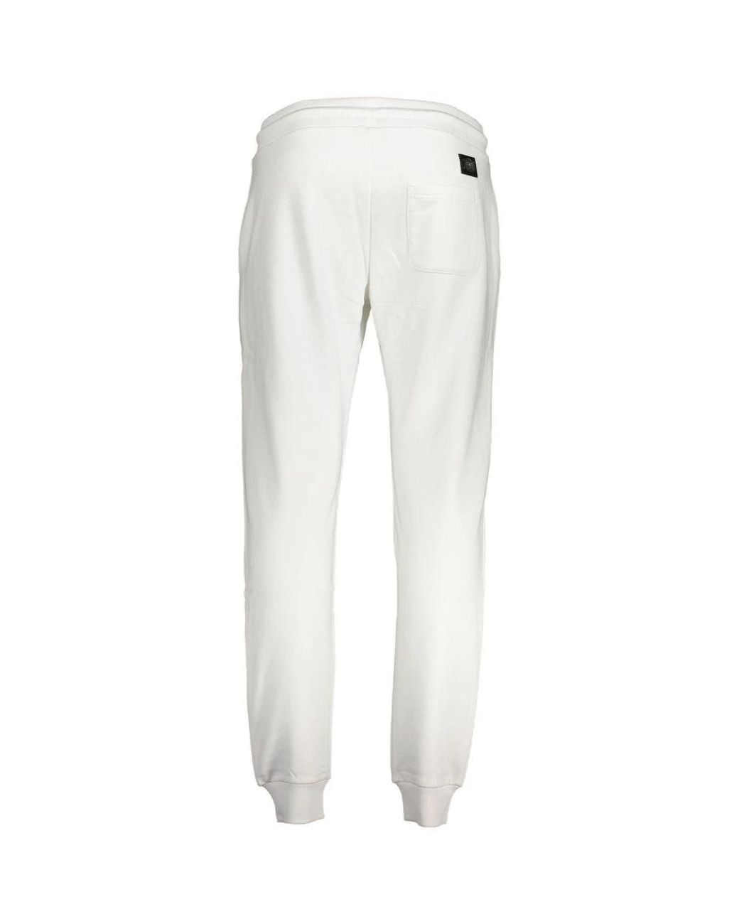 Roberto Cavalli White Cotton Sweatpant for men
