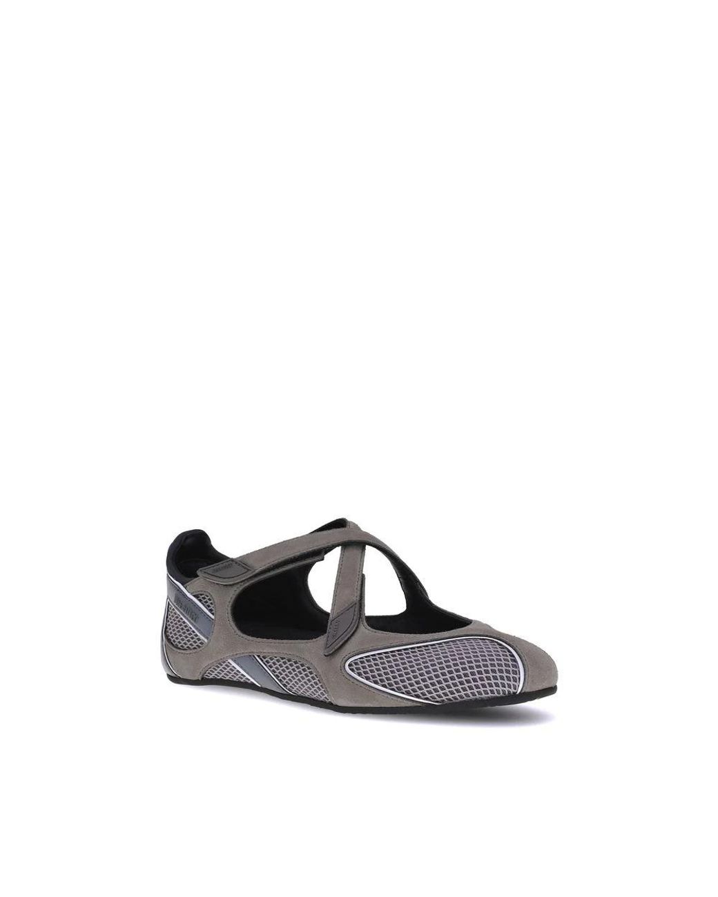 The Attico Gray Ballerina Shoes