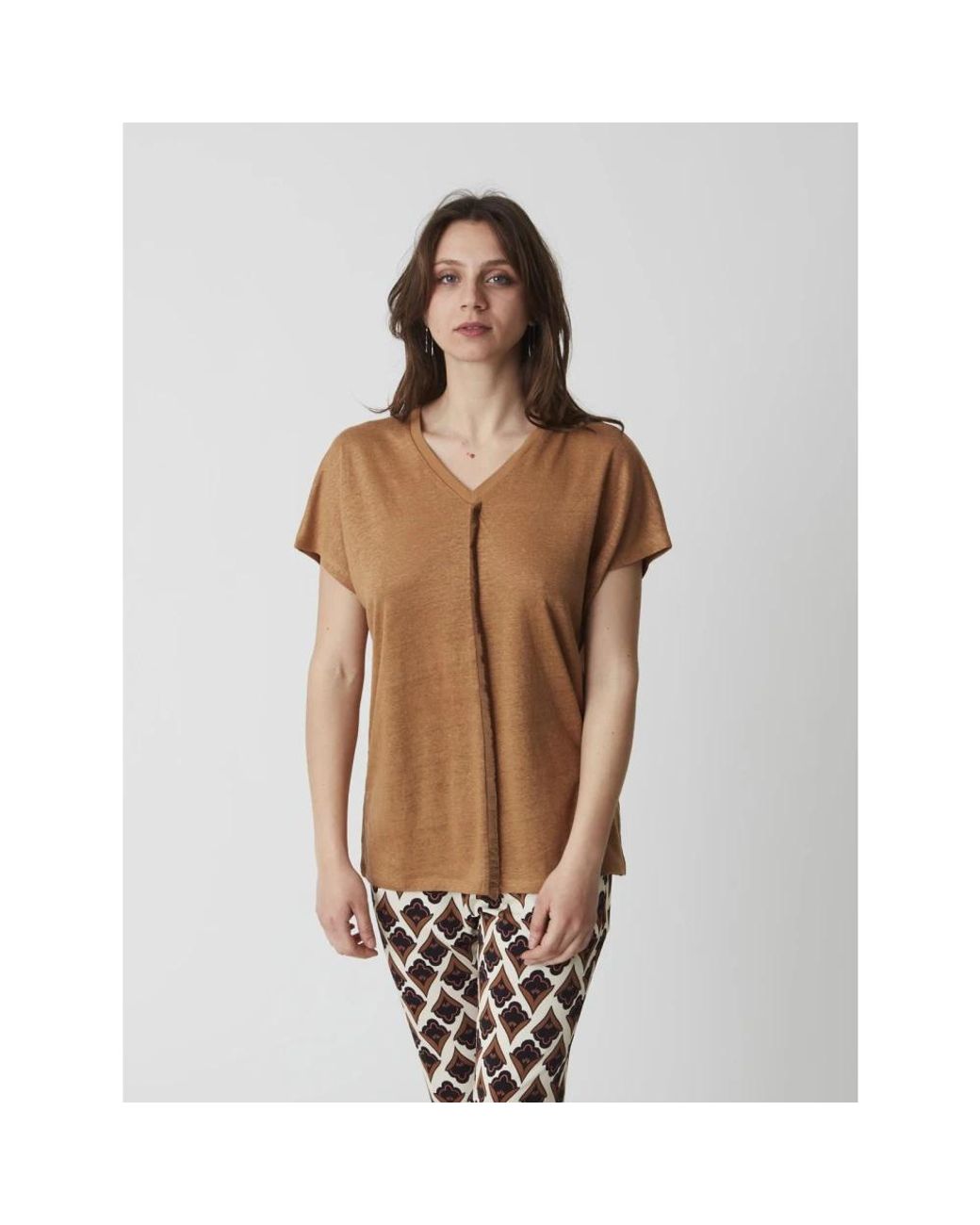 Alpha Studio Brown T-Shirts