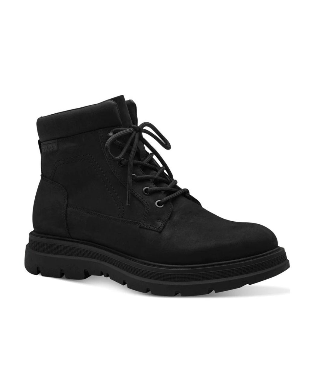 S.oliver Black Lace-Up Boots for men