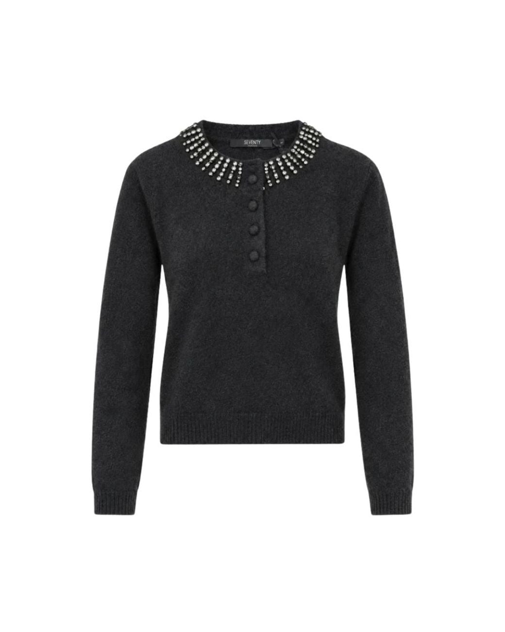Seventy Black Round-Neck Knitwear