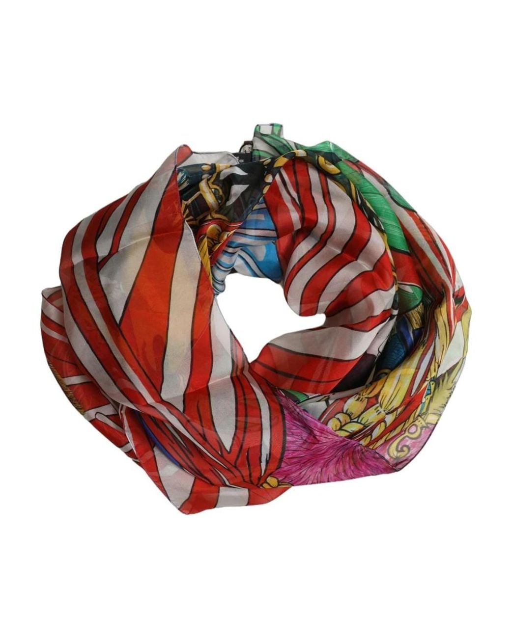 Dolce & Gabbana Red Silk Scarves