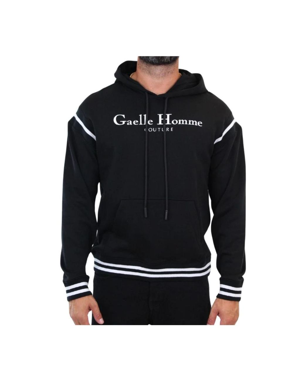 Gaelle Paris Black Hoodies for men