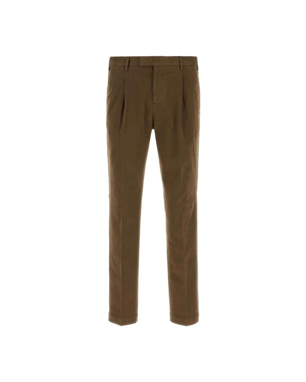 PT Torino Brown Slim-Fit Trousers for men